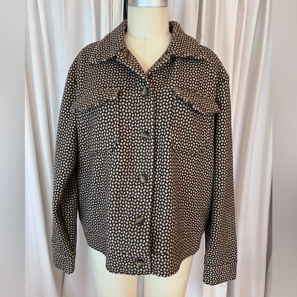 Shannon Ford New York Brown and Cream Patterned Garment
